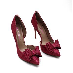 NEW Betsey Johnson Women's Prince Bow Pumps in Fuchsia Size 9